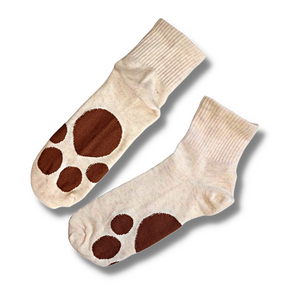 Pretty Paws Cream Ladies Socks (Size 4-7)