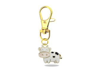 Cute Cow Keyring