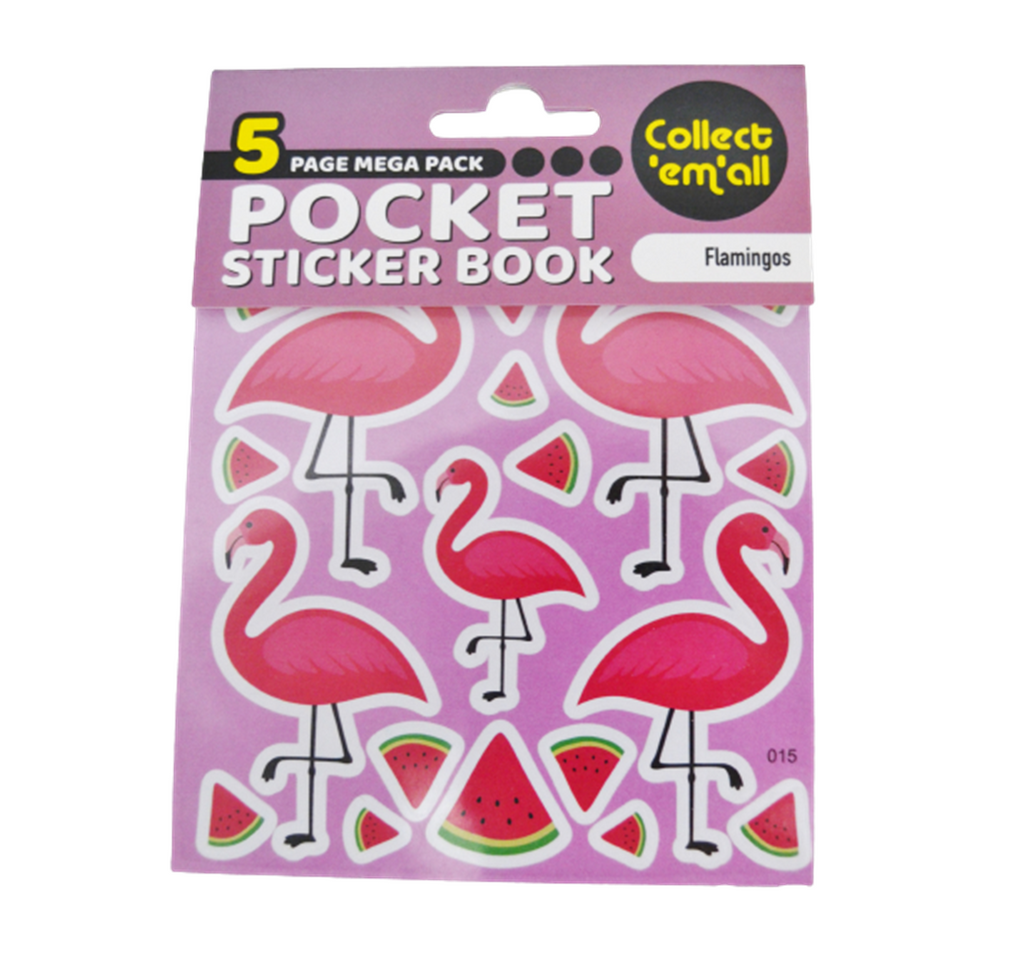 Flamingos Pocket Sticker Book