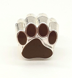 Paws of Love Brown Bracelet Charm