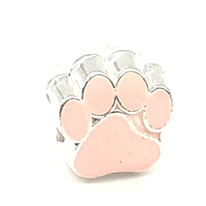 Paws of Love Light pink Bracelet Charm