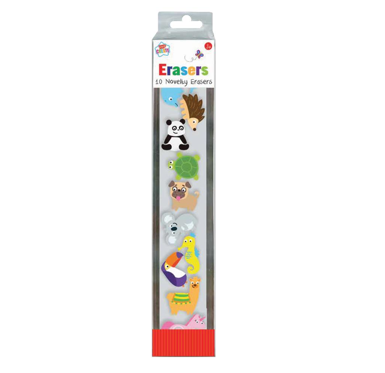 Animal Shaped Erasers (10 pack)