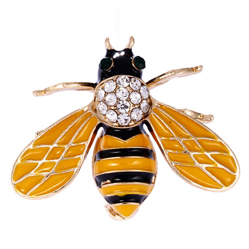 Crystal Bee Brooch