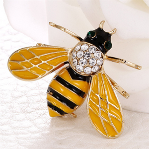 Crystal Bee Brooch