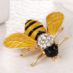 Crystal Bee Brooch