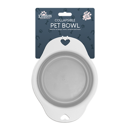 Collapsible Travel Bowl (Grey) - The Pet Drop