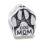 Dog Mom Pawprint Bracelet Charm