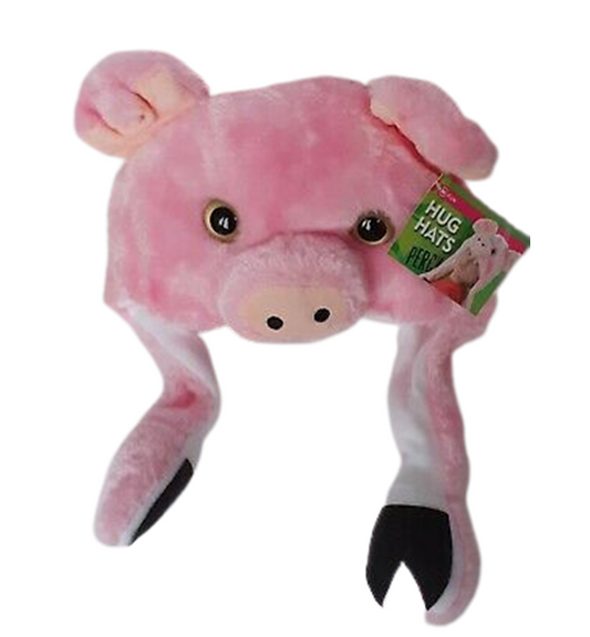 Pink Pig Hug Hat - The Pet Drop
