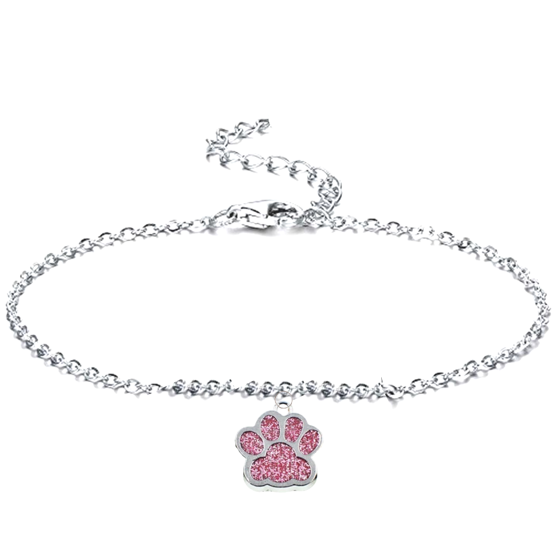 Pink Sparkle Paws Bracelet