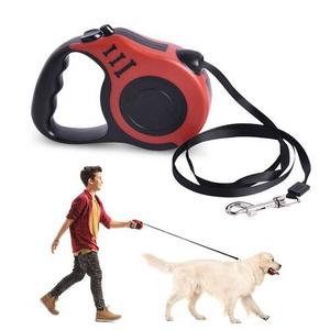 Premium Retractable Dog Lead (Red)