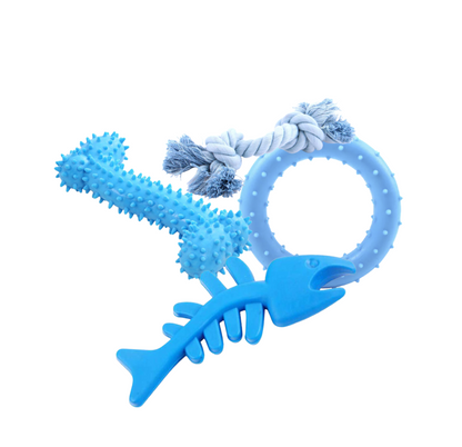 Puppy Starter Toy Pack (Blue) - The Pet Drop