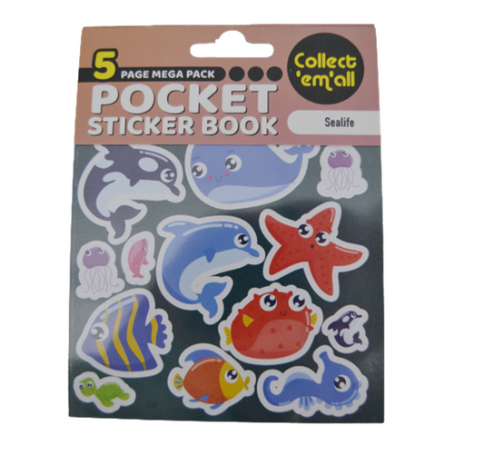 Sealife Pocket Sticker Book - The Pet Drop