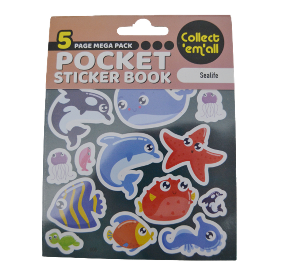 Sealife Pocket Sticker Book