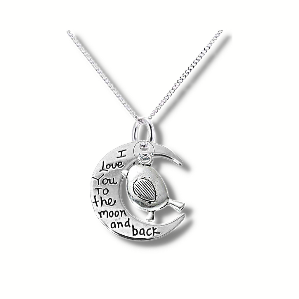 To The Moon Necklace (Robin Edition)