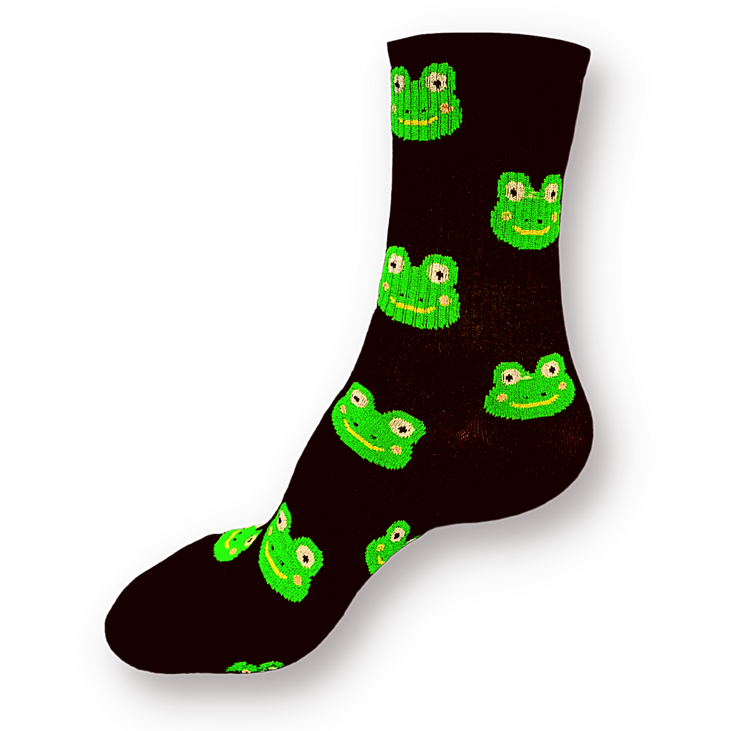 Frog Face Men's Socks (Size 6-11)