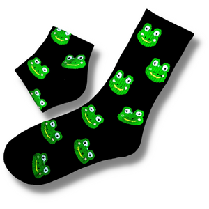 Frog Face Men's Socks (Size 6-11)