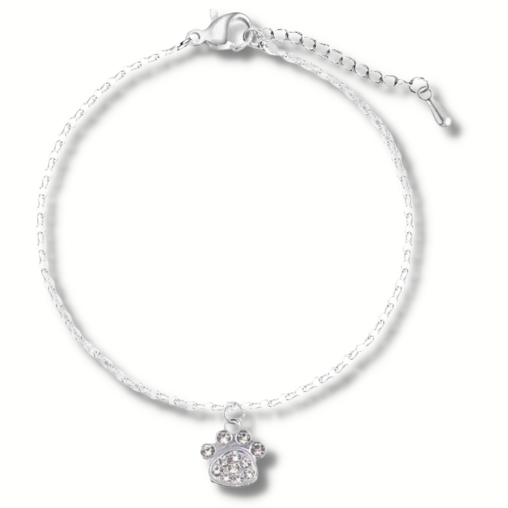Clear Sparkle Paws Anklet