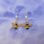 Honeybee Hoop Earrings