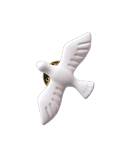 White Dove Brooch