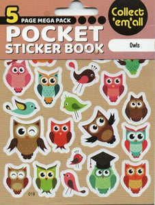 Owls Pocket Sticker Book